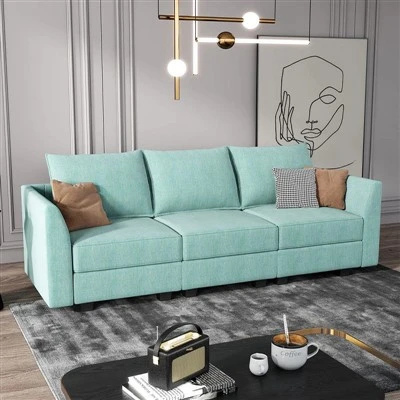 Sekcijska sofa od tkanine za 3 sjedala
